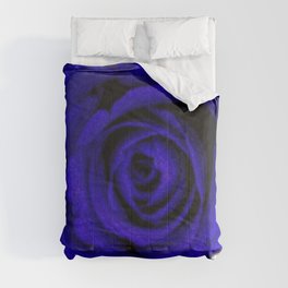 Blue Rose Poster Edges Comforter