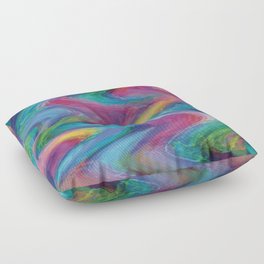 Paint Wave Floor Pillow