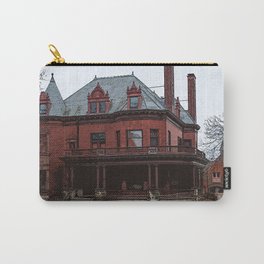 Heritage Hill Red House Carry-All Pouch | Mansions, Homes, Heritagehill, Digital, Grandrapids, Architecture, Victorian, Houses, Kirttisdale, Painting 