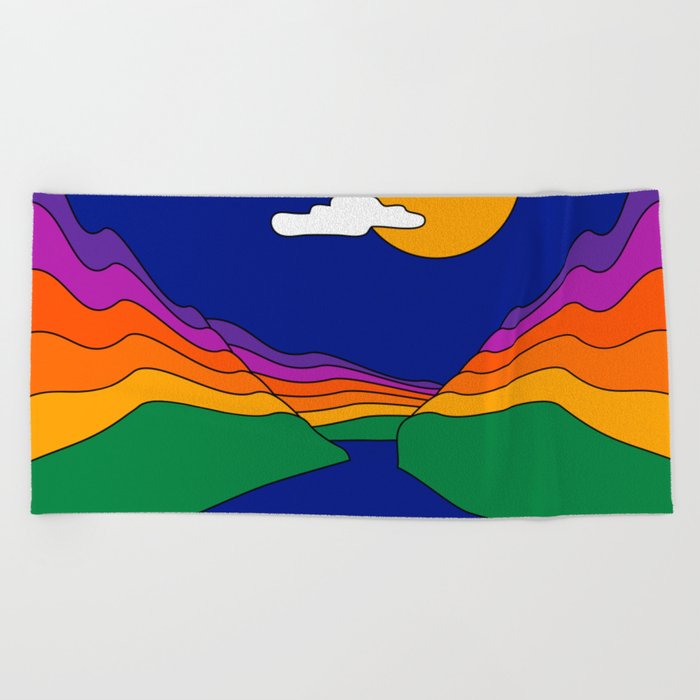 Rainbow Ravine Beach Towel