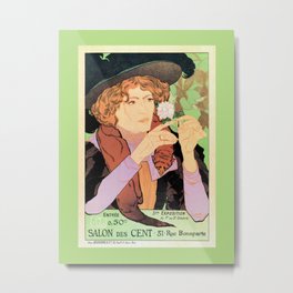 Art Nouveau Expo Salon des Cent Paris Metal Print | Exhibition, Advertising, Advert, History, Aapbelgium, Drawing, Advertisement, Aap, Aapshop, Art 