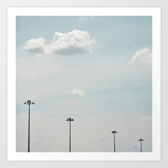 Cloud love Art Print