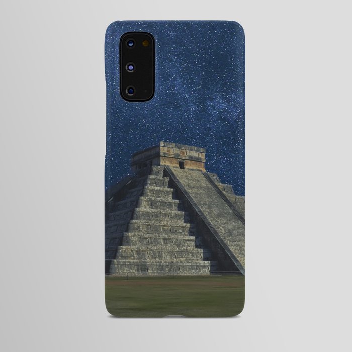 Mexico Photography - The Famous Ancient Building Under The Night Sky Android Case