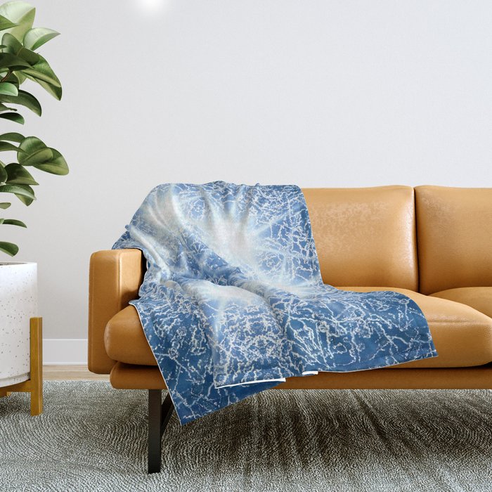 Spring Thaw Mandala Abstract Design Throw Blanket