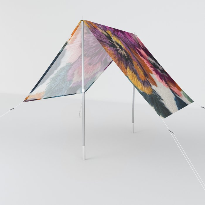 flores bordadas Sun Shade