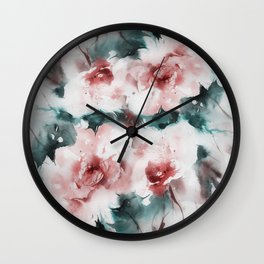 Liquid rose Wall Clock