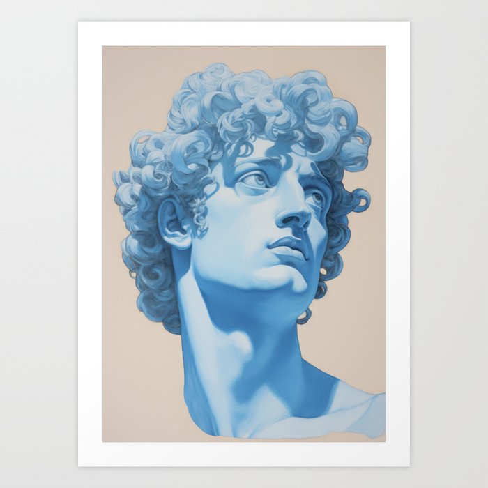 Curly Reverie Art Print