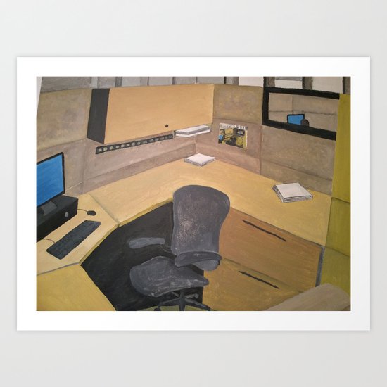 Office space Art Print