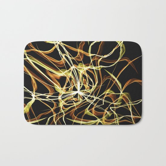 Hearts of Gold Warped Bath Mat