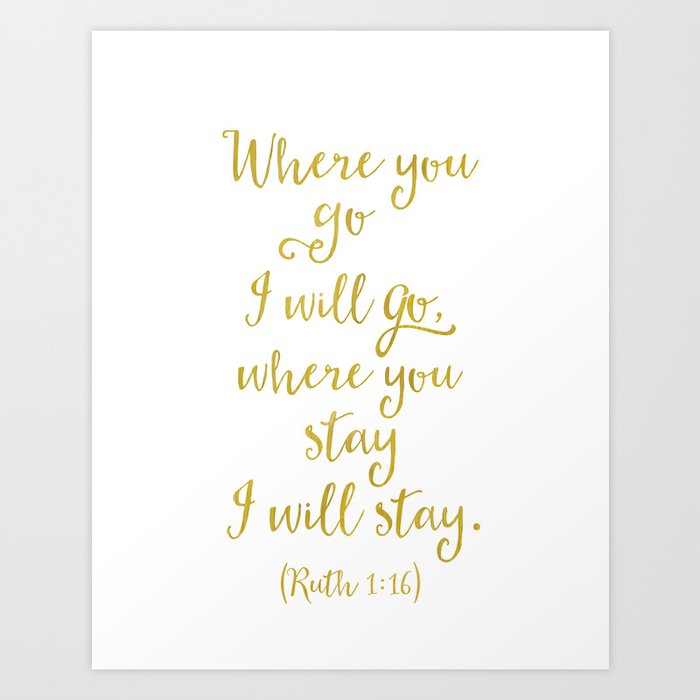 Christian Wall Decor Poster Ruth 1 16 Art Print By Lunarsoda