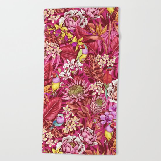 Stand out! (sunset flame) Beach Towel