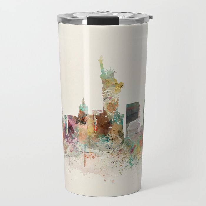 new york city skyline Travel Mug