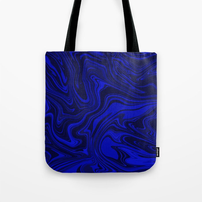 Aquamarine blue liquid art Tote Bag