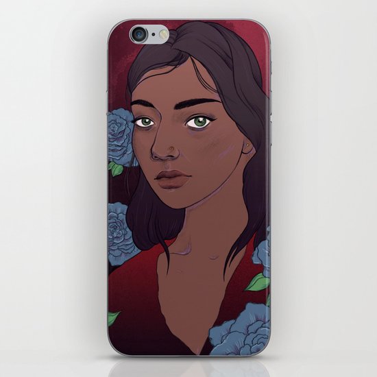 Blue Flowers iPhone Skin