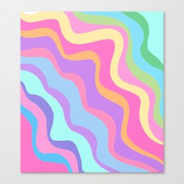 Pastel Swirls Canvas Print
