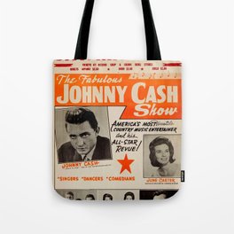 1967 Johnny Cash, Carter Family, Carl Perkins at Springfield Shrine Mosque Concert Poster Tote Bag
