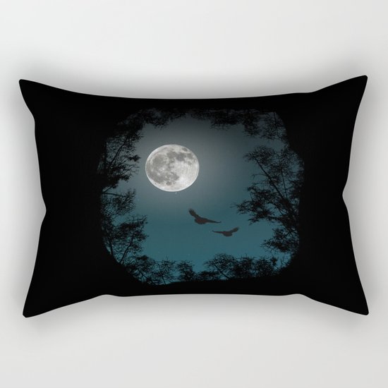 Looking through the trees Rectangular Pillow