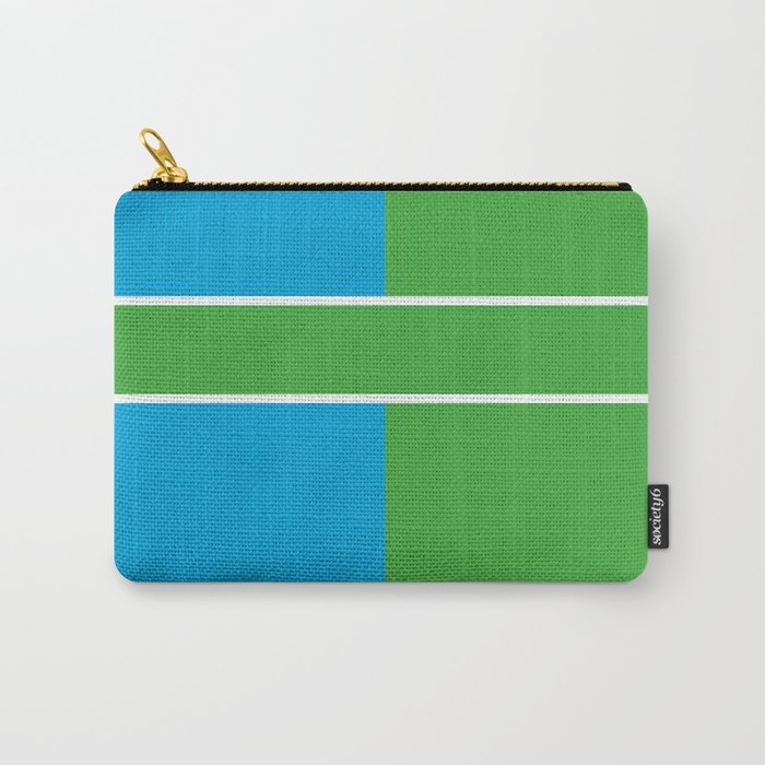 Team Color 6...Light blue,green Carry-All Pouch