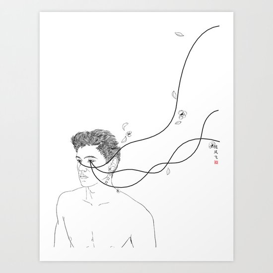 Let Tears Dance/随风飞 Art Print
