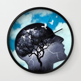 Healing Depression Wall Clock