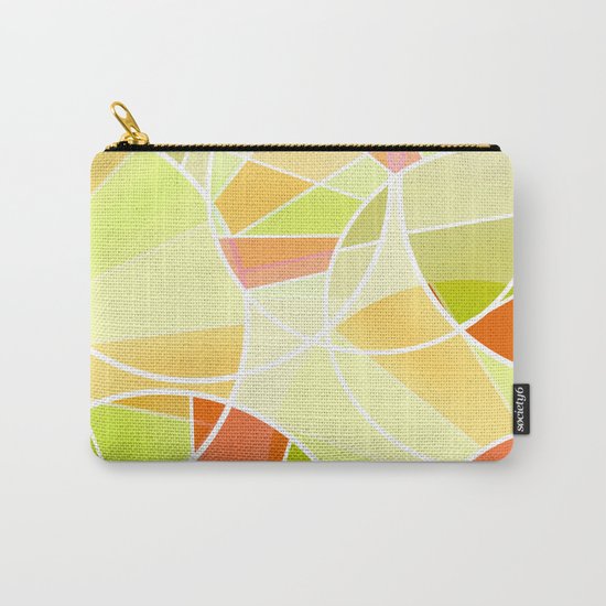 Yellow-red green summer pattern . Carry-All Pouch