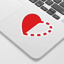 Micah Mason Foundation Red Heart Sticker