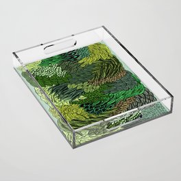 Leaf Cluster Acrylic Tray