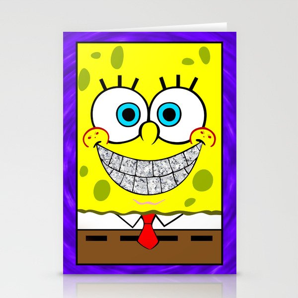Icey Spongebob With Angry Cheeks Stationery Cards