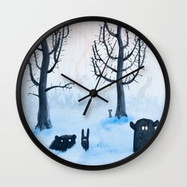 Freaky Forest Wall Clock