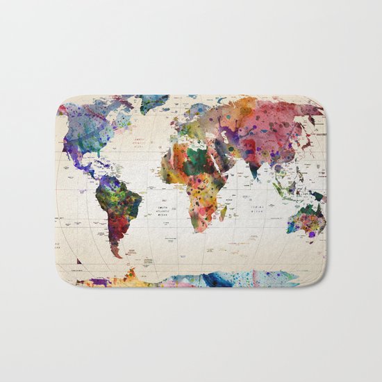 map Bath Mat