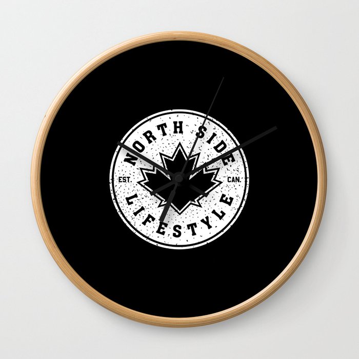 North Side Lifestyle (white) Wall Clock