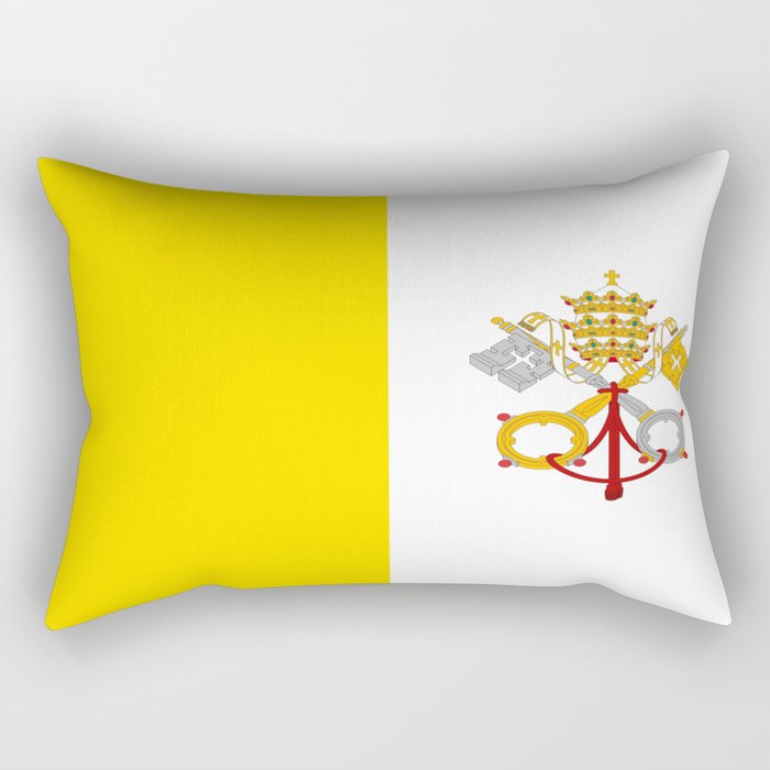 Flag of vatican city Rectangular Pillow