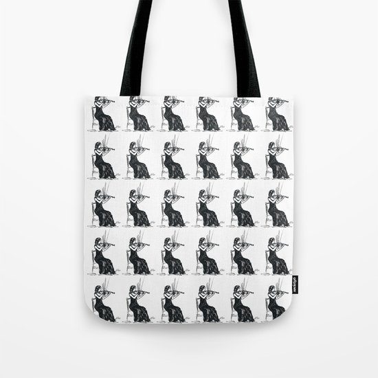 Playing the violin Tote Bag