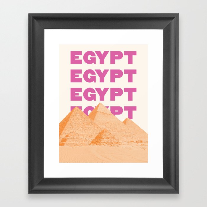 Egypt Pyramids Framed Art Print