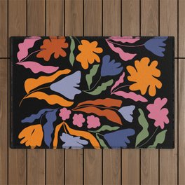 Floral eve  Outdoor Rug | Curated, Modern, Kids, Bold, Digital, Natural, Beachy, Christmas, Plant, Pattern 