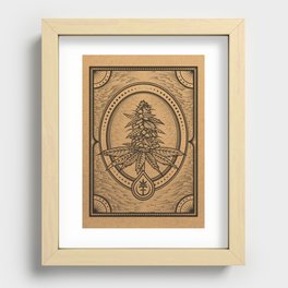 Cannabis Inflorescence Recessed Framed Print