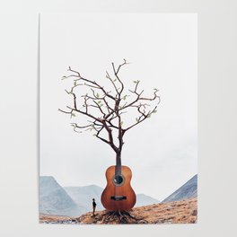 Guitar Tree Poster