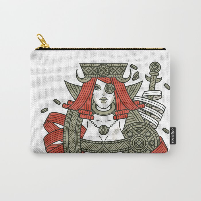 SINS Mentis - Greed Queen of Diamonds Carry-All Pouch
