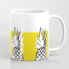 Ananananananananas on a yellow background Coffee Mug