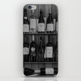 Black and White Wine Shelf iPhone Skin
