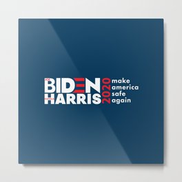 Biden Harris 2020  Metal Print | 8645, Curated, Safe, 2020, Kamala, Make, Presidential, Vote, Unitedstates, 8645110320 
