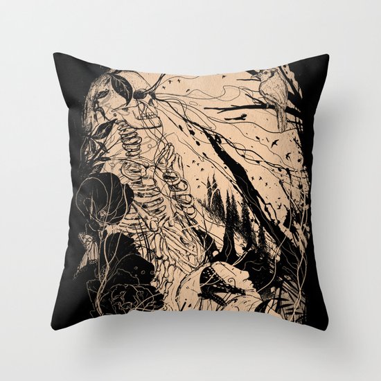 Comfortably Numb Throw Pillow