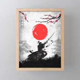Samurai japan Framed Mini Art Print