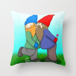 Gnomes In Love Throw Pillow