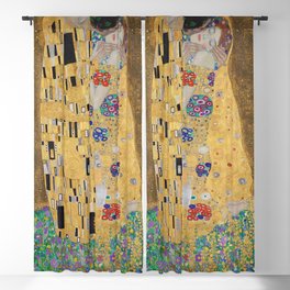 Gustav Klimt, The Kiss (Lovers), 1908 Art Nouveau Jugendstil Vintage Retro Bohemian Blackout Curtain