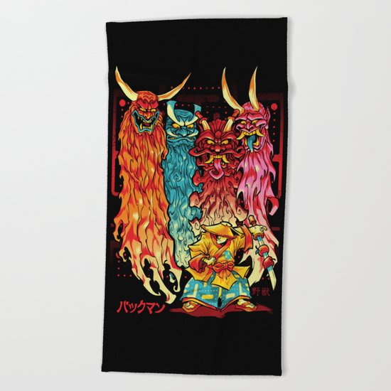 PAKKU-MAN Beach Towel