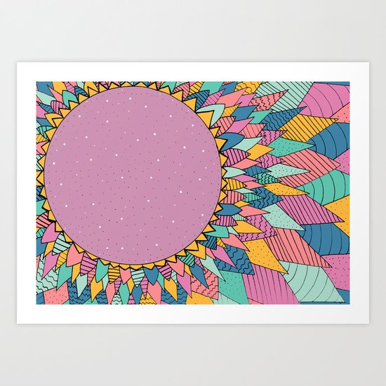 Abstract Flower Art Print