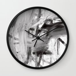 Abstract Painting. Expressionist Art. Wall Clock