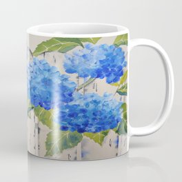 Picket Fence Hydrangeas Coffee Mug