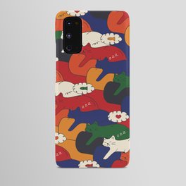 Sleepy Cats on Bean Bag Android Case